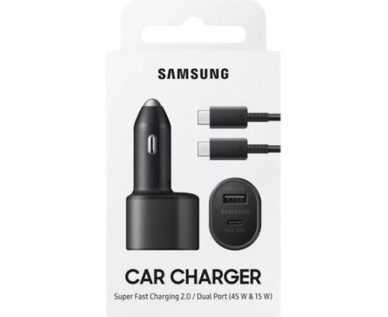 Samsung EP-L5300XBEGWW Super Fast Dual Auto Lādētājs 60W Telefonu lādētāji 12v Automašīnām