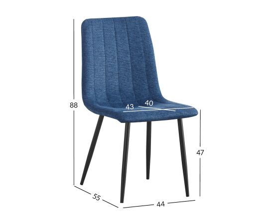 Chair MILKE blue Комплекты мебели для столовой