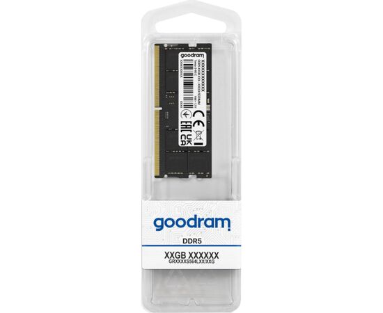 Goodram GR5600S564L46S/8G memory module 8 GB 1 x 8 GB DDR5 262-pin SO-DIMM RAM Operatīvā atmiņa