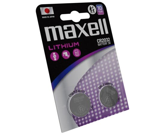 MAXELL CR2032 Battery specialized 2 pcs. Baterijas un akumulatori