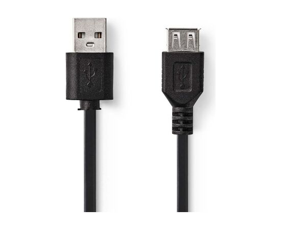 Nedis USB pagarinājuma kabelis A vīriešu – A sieviešu 2,0 m Дата USB-кабели