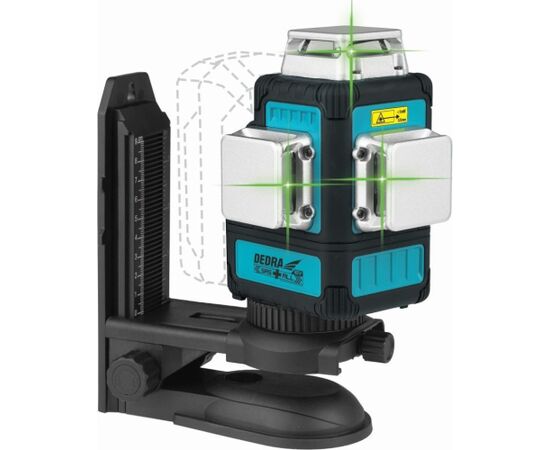 Dedra Multilaser 3D 18V, zielony, walizka SAS Jaunumi -Dārzam