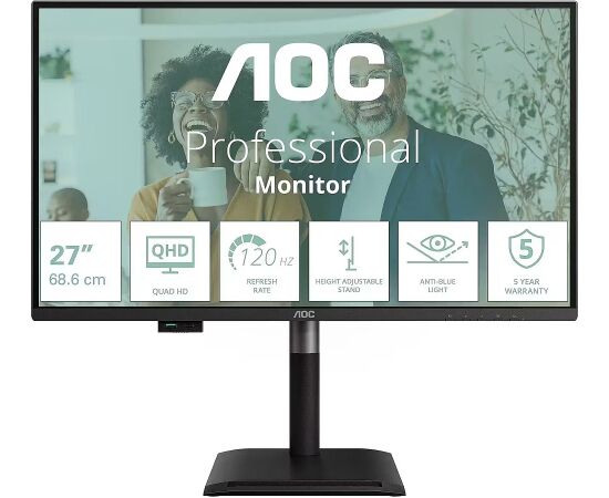 AOC Q27P4CV 27in IPS QHD 120Hz 4ms HDMI Monitori