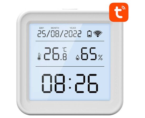 Smart temperature and humidity sensor WiFi Gosund S6 LCD Tuya Viedie Sensori