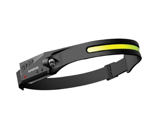 Superfire HL65 headlamp flashlight, 430LM, USB-C, 5 modes, 30m Lukturi 