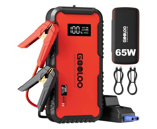GOOLOO GT3000 44.4Wh Jump Starter Akumulatoru lādētāji, starteri