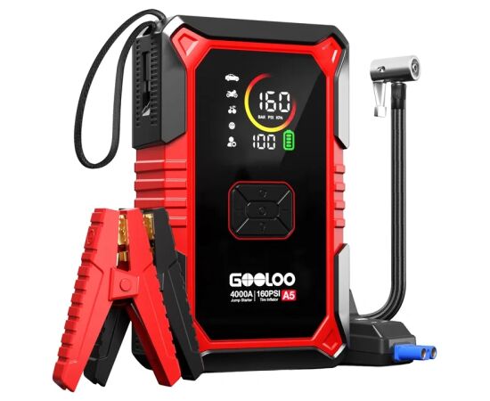 GOOLOO A5 2-in-1 Jump Starter with Compressor Зарядные устройства и стартеры