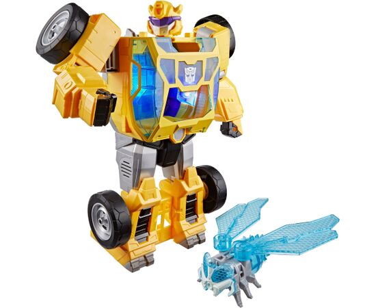 TRANSFORMERS Cyberworld Power Spark Bumblebee figūra, 28 cm Konstruktori 