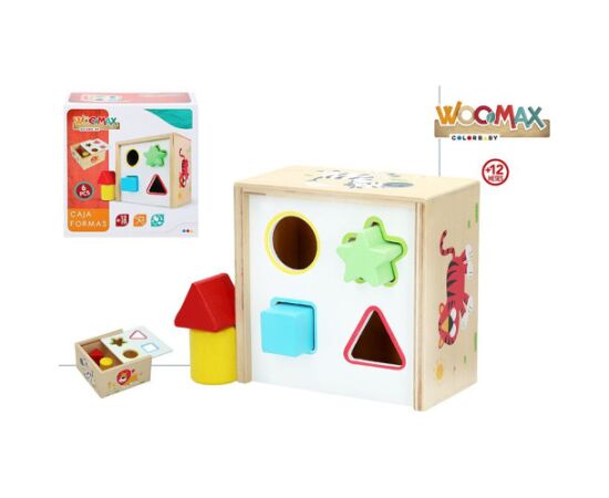 Win Fun Figūru šķirotājs no koka (sorteris) 12 men+ CB42754 Puzles