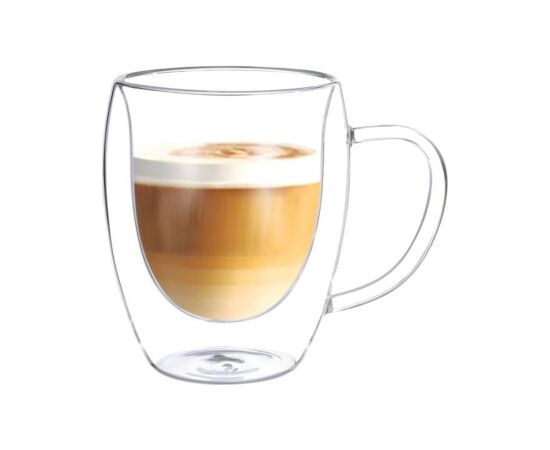 Mugs DOUBLE 2pcs 300ml glass with double wall Новости, мебель, дом