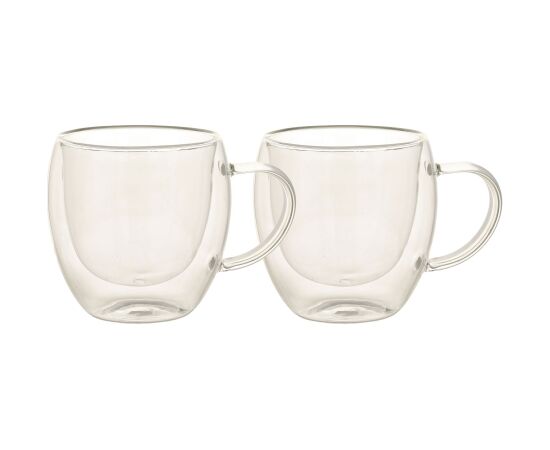 Mugs DOUBLE 2pcs 200ml glass with double wall Новости, мебель, дом