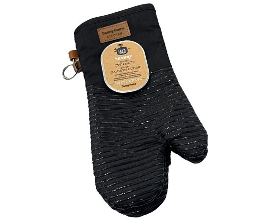 Oven gloves ANNELI 2pcs H31cm, black Новинки Для дома и сада 