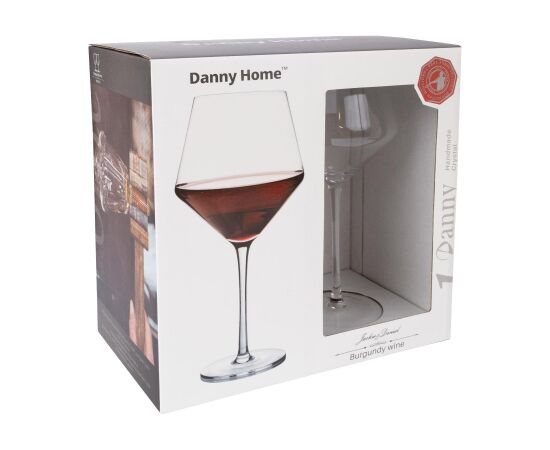 Wine glasses CRYSTAL 2pcs 700ml "Burgundy" Новости, мебель, дом