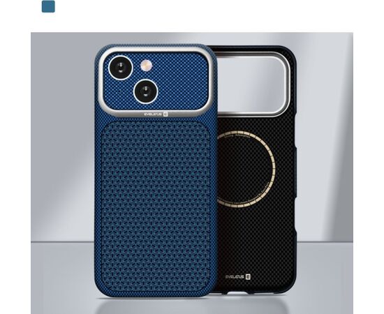 Evelatus Apple  iPhone 15 Carbon Premium Edition MagSafe case Midnight Blue Чехлы - альтернативные