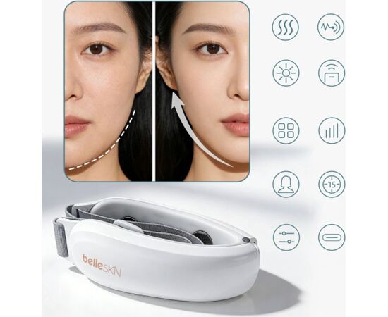 Belleskin by MAXGROOM M-170 EMS sejas un zoda masētājs, balts Ķermeņu masieri