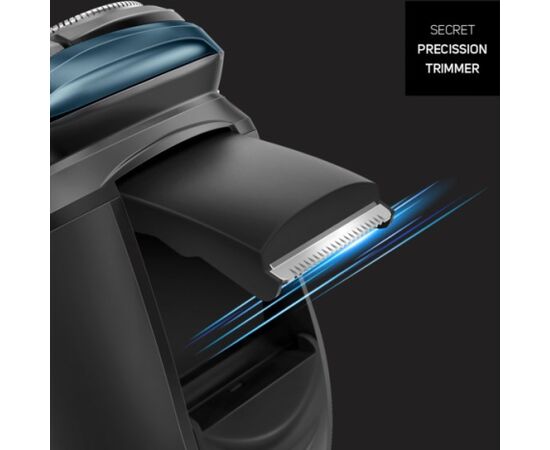 Taurus 3 Side Shave IPX7 Rotation shaver Trimmer Black, Blue Matu, Bārdas, Ķermeņa trimmeri
