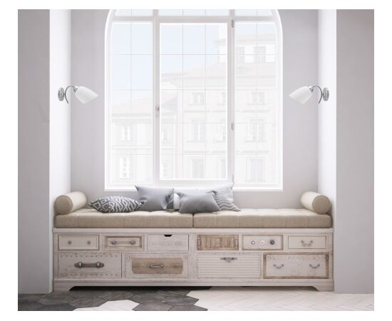 Classic single wall lamp Activejet NIKITA nickel E27 for the living room Новинки Для дома и сада 