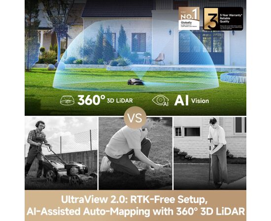 GRASS MOWER ROBOT MOVA LIDAX/ULTRA 1000 MXXM3100 DREAME Zāles pļāvēji