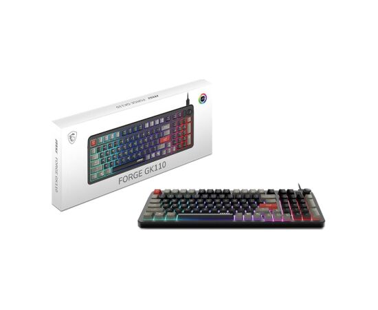 KEYBOARD GAMING BLACK US/FORGE GK110 US MSI Клавиатуры