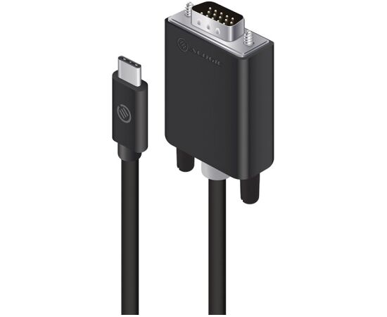 Cable USB Alogic USB-C - D-Sub (VGA) 2 m  (ELUCVG-02RBLK) Новинки Компьютерная техника