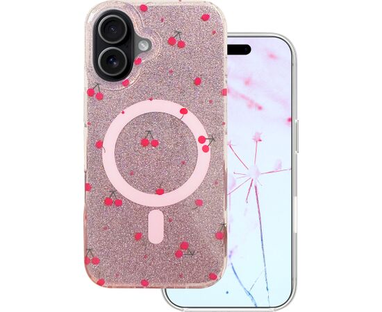 Mocco Cherry Mag Back Case Aizmugurējais apvalks priekš Apple iPhone 17 Neoriģinālie Maciņi