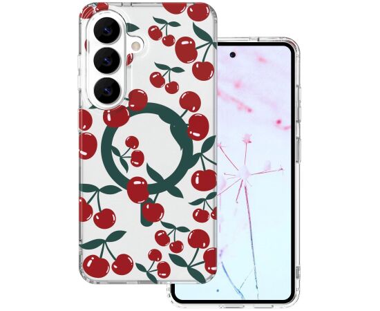 Mocco Cherry Mag Back Case Aizmugurējais apvalks priekš Samsung Galaxy S26 Neoriģinālie Maciņi
