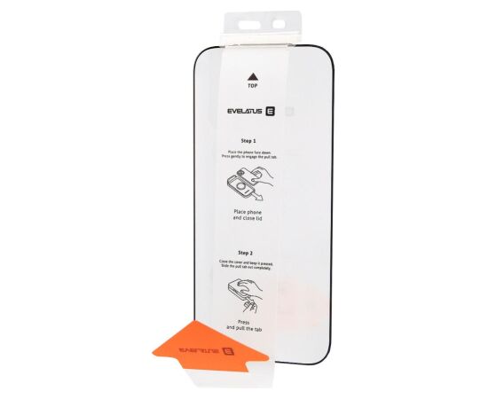 Evelatus Apple  iPhone 18 Pro Max Flip Glass Magic Easy Install No Box - Screen Protector (without packaging) Black Ekrānu aizsardzība