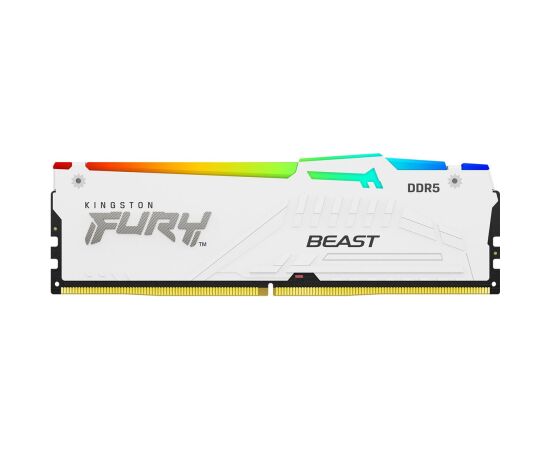 Kingston KF564C32BWEA-32 32GB 6400MT/s DDR5 CL32 DIMM FURY Beast White RGB EXPO Kingston RAM Operatīvā atmiņa