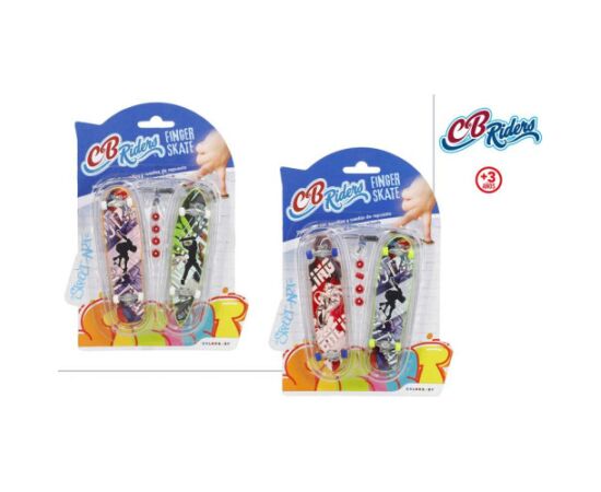 Набор пальчиковых скейтбордов 2 шт. 12 cm 3+ CB37695 Galda spēles