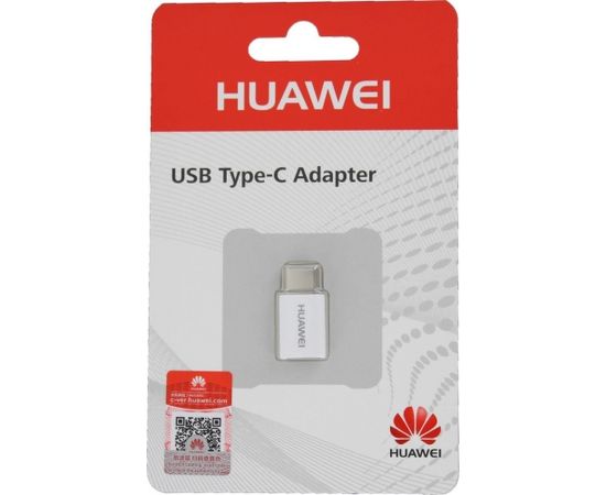 Huawei AP52 Universāls Adapteris Micro USB uz Type-C USB Savienojums Balts (EU Blister)