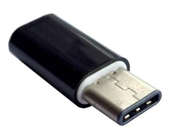 Forever Универсальный Адаптер Micro USB к USB Type-C Подключение Black