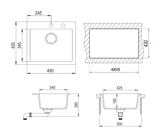 Tegranit Sink Teka Virtuves izlietnes