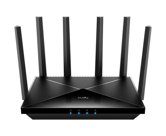 Cudy WR11000 wireless router 2.5 Gigabit Ethernet Tri-band (2.4 GHz / 5 GHz / 6 GHz) Black Wireless Routers