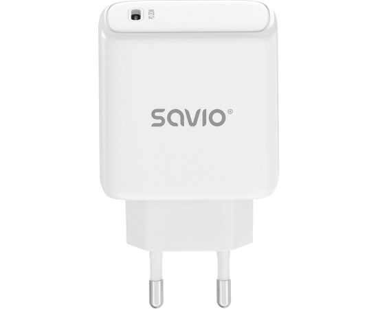 SAVIO LA-14 20W Wall Charger with Power Delivery 3.0 Telefonu lādētāji 220v