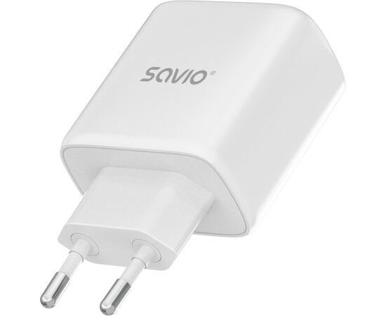 SAVIO LA-14 20W Wall Charger with Power Delivery 3.0 Telefonu lādētāji 220v