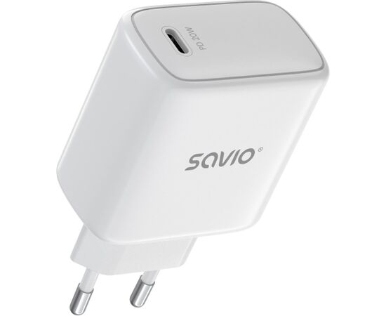 SAVIO LA-14 20W Wall Charger with Power Delivery 3.0 Telefonu lādētāji 220v