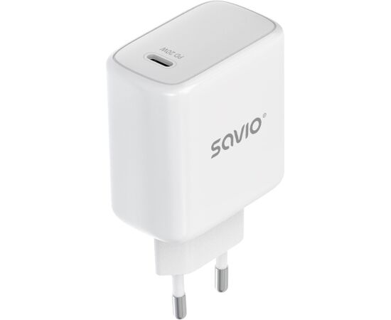 SAVIO LA-14 20W Wall Charger with Power Delivery 3.0 Telefonu lādētāji 220v