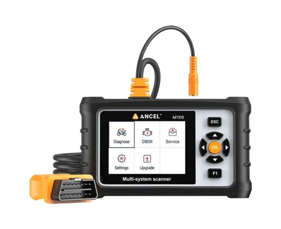 ANCEL MT310 Motorcycle Diagnostic Scanner Testeri un mērierīces