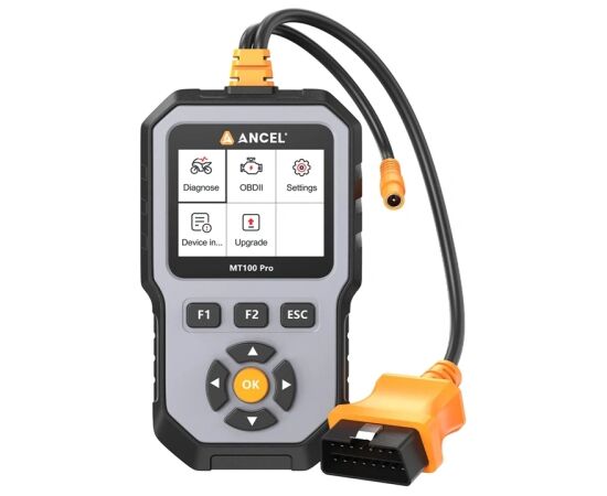 ANCEL MT100 PRO Motorcycle Diagnostic Scanner Testeri un mērierīces
