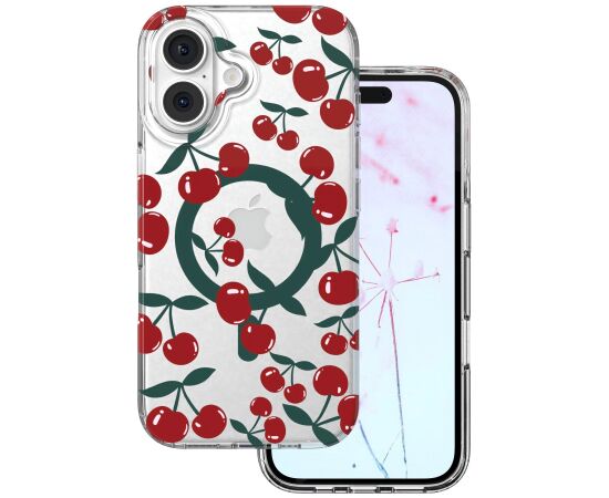 Mocco Cherry Mag Back Case Aizmugurējais apvalks priekš Apple iPhone 17 Pro Neoriģinālie Maciņi