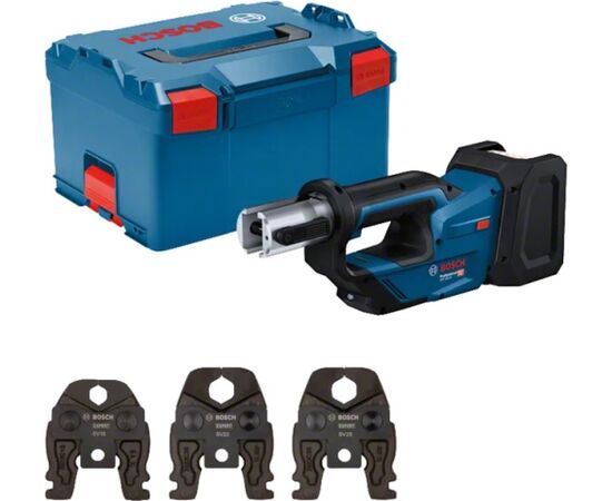 Bosch Powertools cordless pressing tool GPT 18V-19 Professional solo, 18Volt, Kit SV (blue, without battery and charger, 3 pressing jaws Compact SV, in L-BOXX) Новинки Для дома и сада 