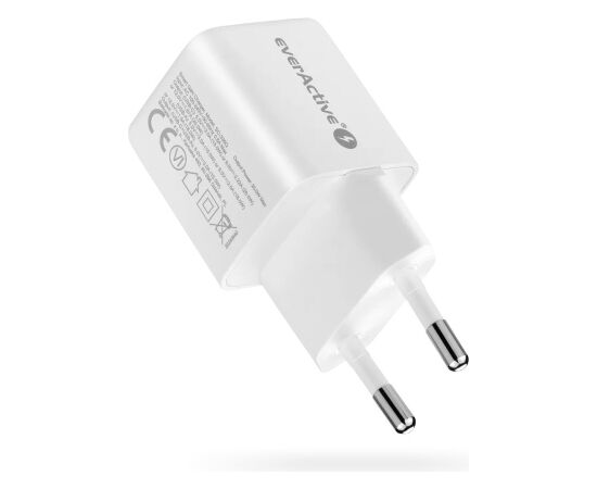 Charger 1 x USB, 1 x USB-C Quick Charge 3.0 20W white Зарядные устройства
