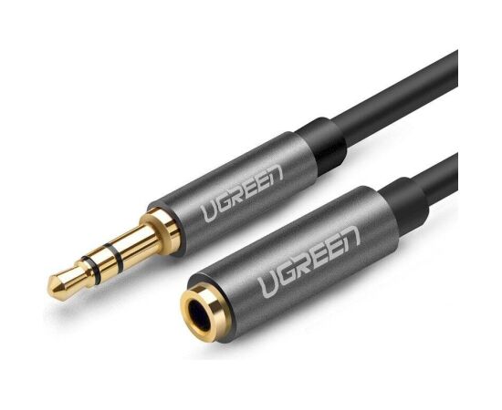 UGREEN AV118 Кабель-удлинитель 3.5mm male - 3.5mm female 5m / чёрный Aудио-видео