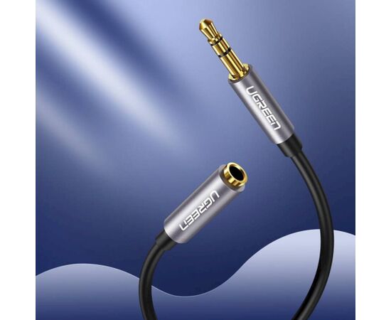 UGREEN AV118 Кабель-удлинитель 3.5mm male - 3.5mm female 5m / чёрный Aудио-видео