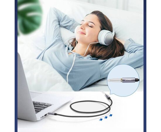 UGREEN AV118 Кабель-удлинитель 3.5mm male - 3.5mm female 5m / чёрный Aудио-видео