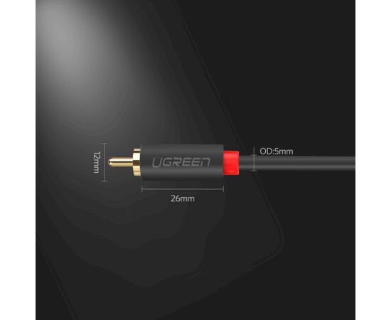 UGREEN AV104 2xRCA male - 2xRCA male kabelis 3m / melns Jaunumi - Audio-Video
