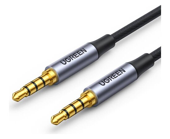 UGREEN AV183 Cable 3.5mm male - 3.5mm male 4pin, Alu case Кабель 1m Aудио-видео