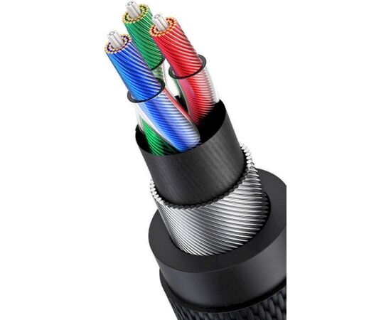 UGREEN AV183 Cable 3.5mm male - 3.5mm male 4pin, Alu case Кабель 1m Aудио-видео