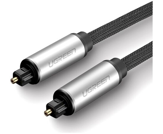 UGREEN AV108 Кабель для оптического аудио TOSLINK - TOSLINK 2m braided grey Aудио-видео