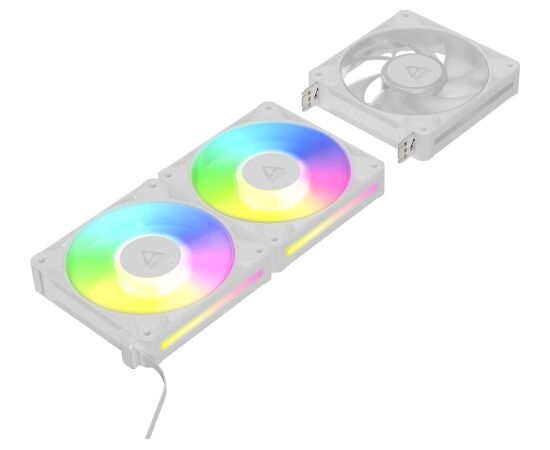 CASE FAN 120MM BIONIX P12 ARGB/3-PACK WHT ACFAN00338A ARCTIC Korpusu dzesēšana